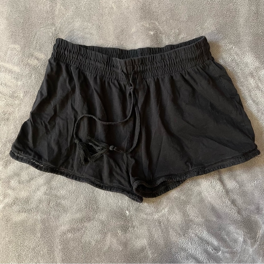 H&M Black Soft Drawstring Shorts size S